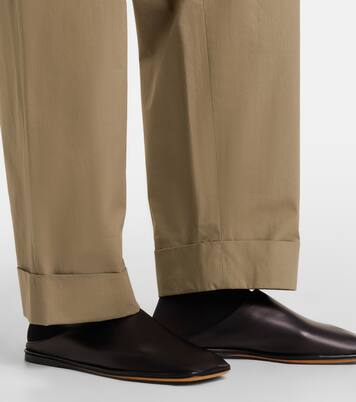 Piper leather mules | The Row