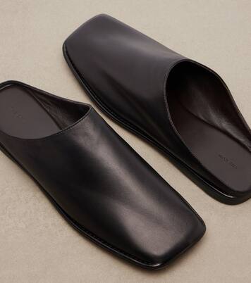 Piper leather mules | The Row