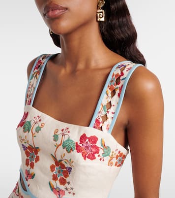Floral Scarves floral linen minidress | Farm Rio