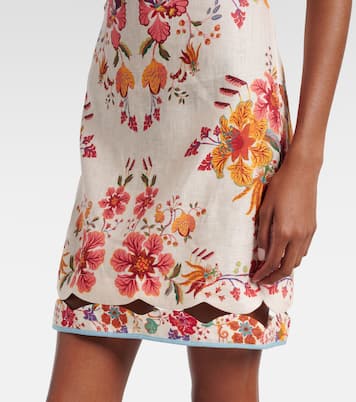 Floral Scarves floral linen minidress | Farm Rio
