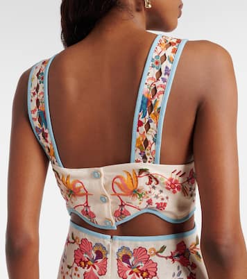 Floral Scarves floral linen minidress | Farm Rio