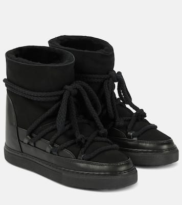 Bottines après-ski Classic Wedge en cuir et daim | Inuikii