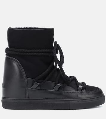 Bottines après-ski Classic Wedge en cuir et daim | Inuikii