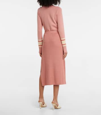 Jupe midi Coimbra en lin et soie | Loro Piana