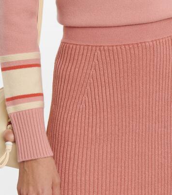 Jupe midi Coimbra en lin et soie | Loro Piana
