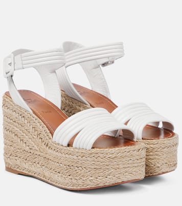 Manola leather espadrille wedges | Christian Louboutin