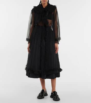 Mantel aus Tüll | Noir Kei Ninomiya
