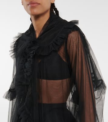 Mantel aus Tüll | Noir Kei Ninomiya