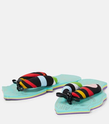 Printed fabric thong sandals | Pucci