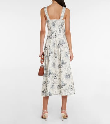 Floral paisley cotton midi dress | Etro
