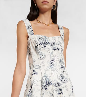 Floral paisley cotton midi dress | Etro