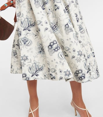 Floral paisley cotton midi dress | Etro