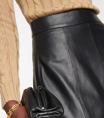 Jupe midi asymétrique en cuir | Polo Ralph Lauren