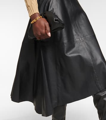 Jupe midi asymétrique en cuir | Polo Ralph Lauren