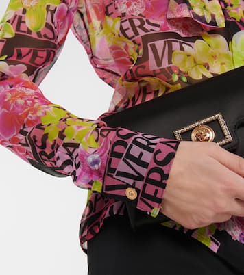 Blusa de chifón de seda estampada | Versace