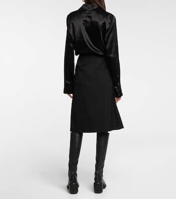 Falda midi de lana virgen | Jil Sander