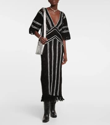 Brett suede cutout midi dress | Dodo Bar Or