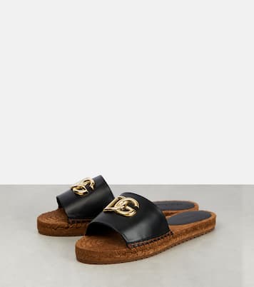 Espadrillas in pelle con cristalli | Dolce&Gabbana