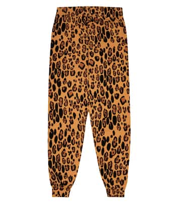 Basic Leopard jersey sweatpants | Mini Rodini
