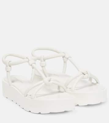 Knot leather flatform sandals | Gianvito Rossi