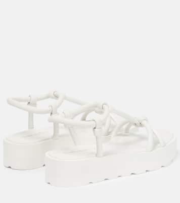Knot leather flatform sandals | Gianvito Rossi