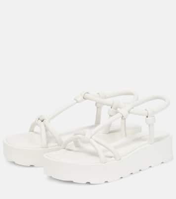 Knot leather flatform sandals | Gianvito Rossi