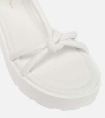 Knot leather flatform sandals | Gianvito Rossi