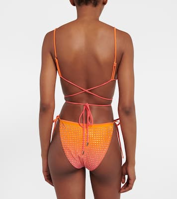 Embellished bikini top | Self-Portrait