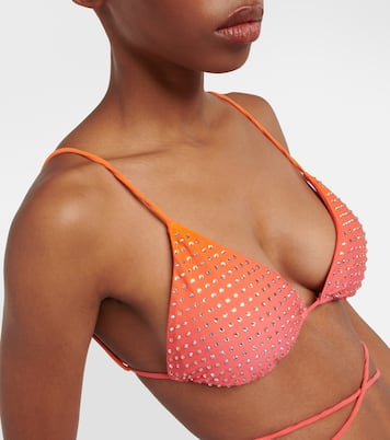 Embellished bikini top | Self-Portrait