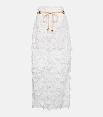 Raie lace midi skirt | Zimmermann