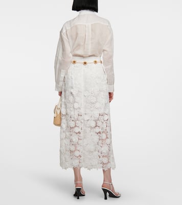 Raie lace midi skirt | Zimmermann