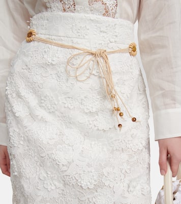 Raie lace midi skirt | Zimmermann