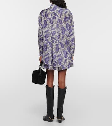 Camicia Devi in seta con stampa paisley | Zimmermann