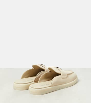 Mules Saint Tropez en daim | Prada