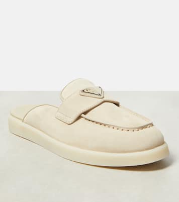 Mules Saint Tropez en daim | Prada