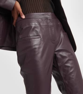 Pantalon bootcut Serge en cuir | Altuzarra