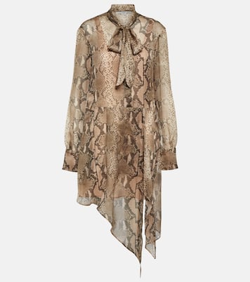 Abito chemisier in chiffon di seta | Stella McCartney
