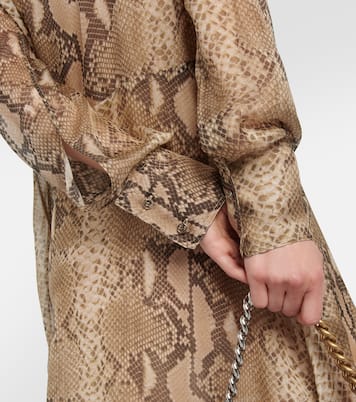 Abito chemisier in chiffon di seta | Stella McCartney