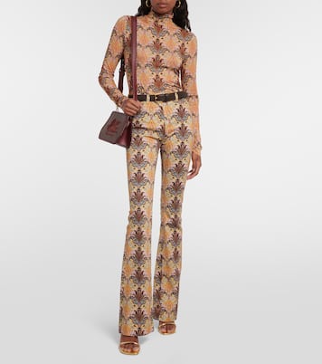 Jean évasé imprimé à taille haute | Etro