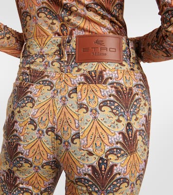 Jean évasé imprimé à taille haute | Etro