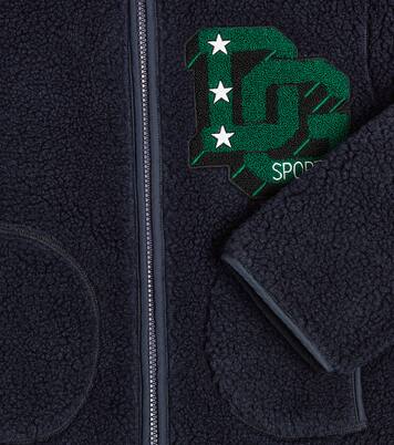 Chaqueta efecto teddy con logo | Dolce&Gabbana Kids
