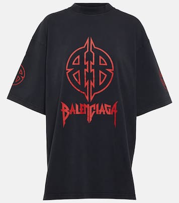 Printed cotton blend T-shirt | Balenciaga