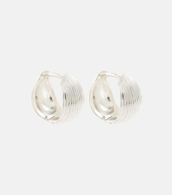 Reversible sterling silver hoop earrings | Sophie Buhai