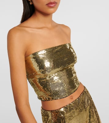 Top bustier raccourci à sequins | Dolce&Gabbana