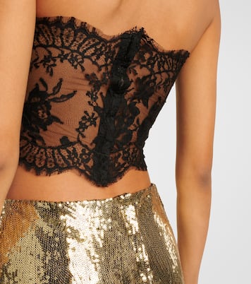 Top bustier raccourci à sequins | Dolce&Gabbana