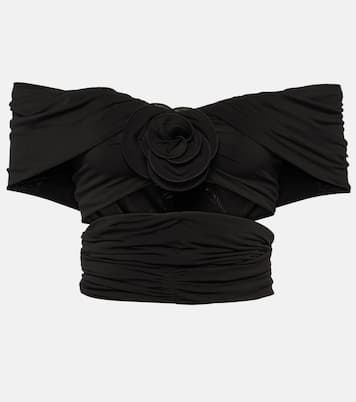 Top cropped con scollo bardot | Magda Butrym
