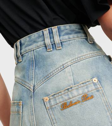 Minigonna cargo di jeans | Balmain
