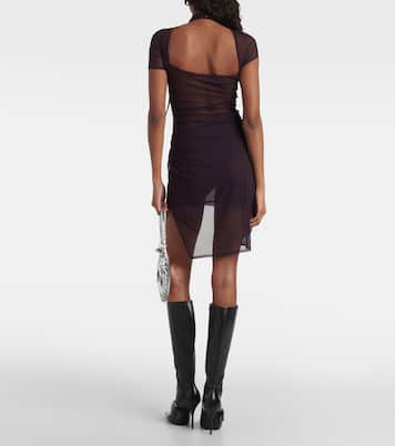 Asymmetric mesh minidress | Coperni
