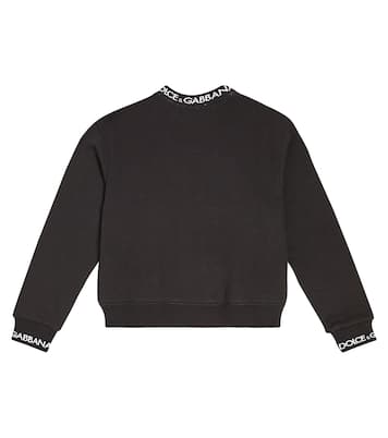 Sudadera DG en jersey de algodón | Dolce&Gabbana Kids