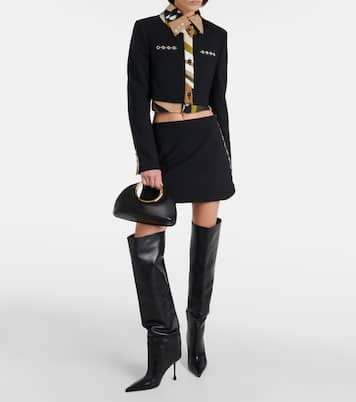 Vivara cropped wool-blend jacket | Pucci